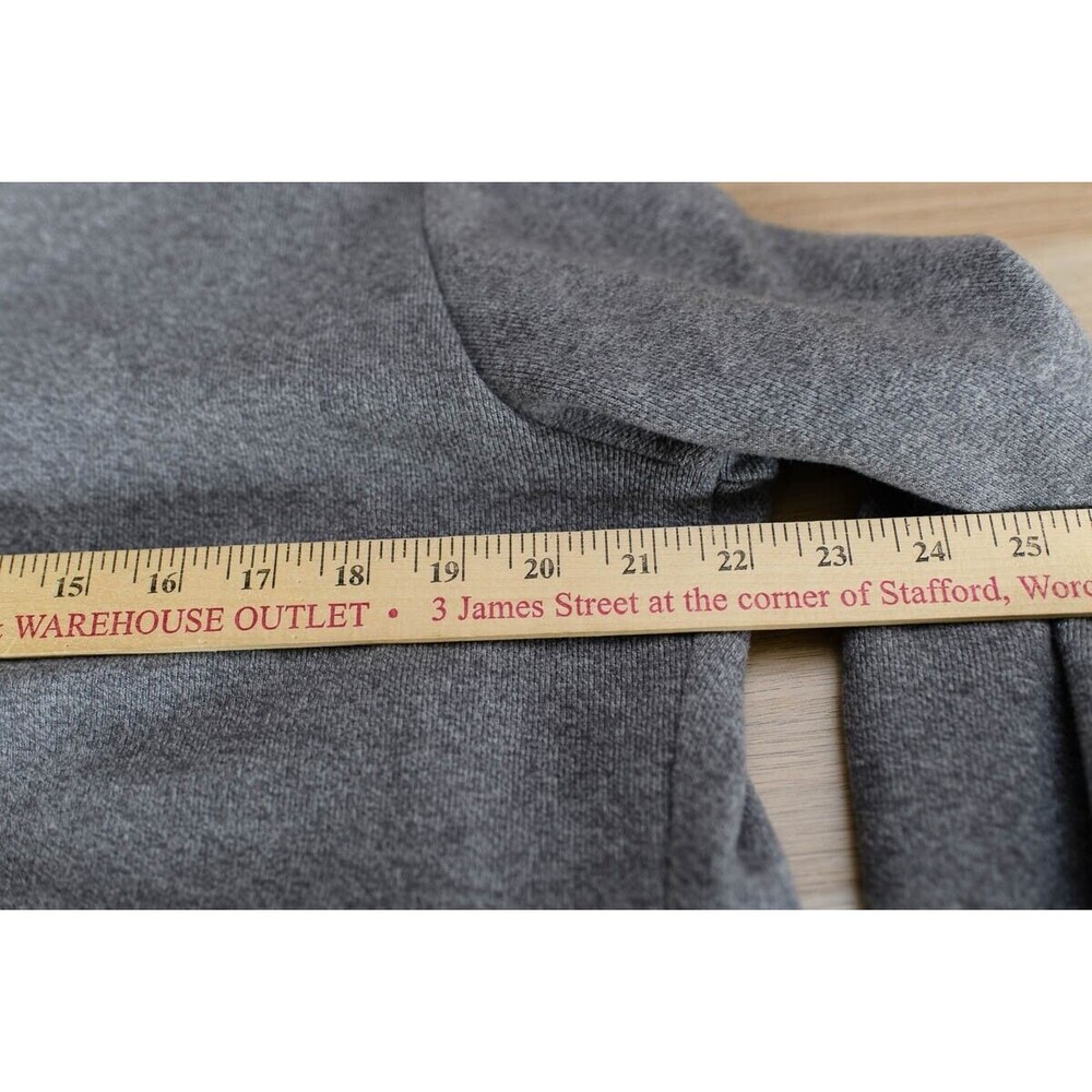 Flutter Squeak Gray Open Cardigan Asymmetrical M … - image 7